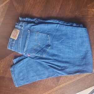 Levi high rise skinny ankle jeans